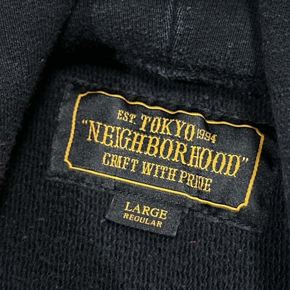 Neighborhood Reverse Weave Mess With The Best Die Like The Rest Hoodie Mens L - Picture 8 of 13